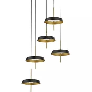 Подвесной светильник светодиодный Delight Collection MD18001061 MD18001061-5A black/gold DeLight Collection