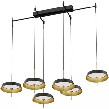 Подвесной светильник светодиодный Delight Collection MD18001061 MD18001061-6B black/gold DeLight Collection