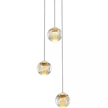 Подвесной светильник светодиодный Delight Collection MD22001052 MD22001052-3A gold в форме шара DeLight Collection