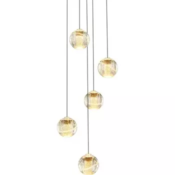 Подвесной светильник светодиодный Delight Collection MD22001052 MD22001052-5A gold в форме шара DeLight Collection