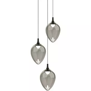 Подвесной светильник светодиодный Delight Collection MD24001012 MD24001012-3A black/smoky DeLight Collection