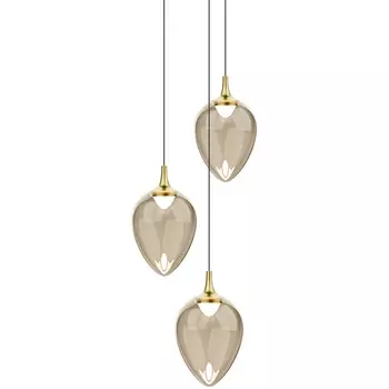 Подвесной светильник светодиодный Delight Collection MD24001012 MD24001012-3A brass/champagne DeLight Collection