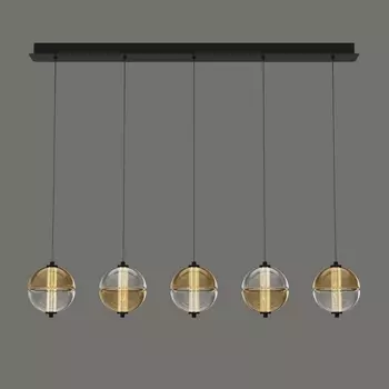 Подвесной светильник светодиодный Delight Collection MD24022079 MD24022079-5B black/amber в форме шара DeLight Collection