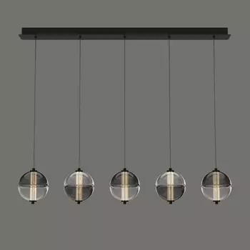 Подвесной светильник светодиодный Delight Collection MD24022079 MD24022079-5B black/smoky в форме шара DeLight Collection