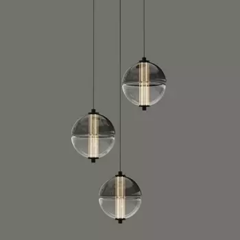 Подвесной светильник светодиодный Delight Collection MD24022079 MD24022079-3A black/smoky в форме шара DeLight Collection