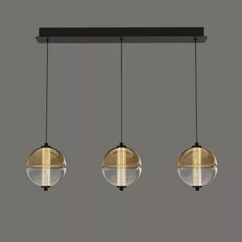 Подвесной светильник светодиодный Delight Collection MD24022079 MD24022079-3B black/amber в форме шара DeLight Collection