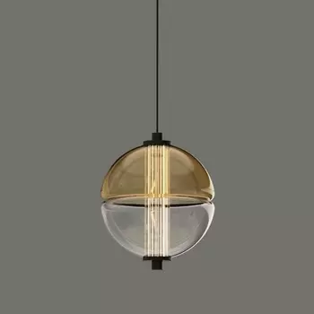 Подвесной светильник светодиодный Delight Collection MD24022079 MD24022079-1A black/amber в форме шара DeLight Collection