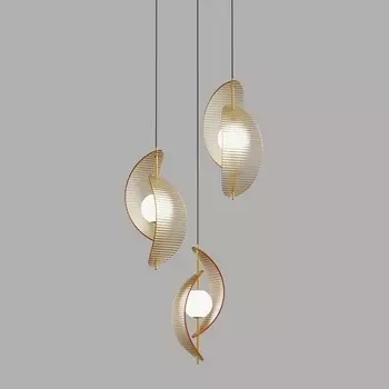 Подвесной светильник светодиодный Delight Collection MD24030035 MD24030035-3A brass/amber DeLight Collection