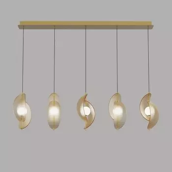 Подвесной светильник светодиодный Delight Collection MD24030035 MD24030035-5B brass/amber DeLight Collection