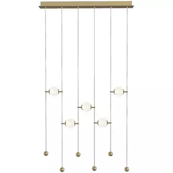 Подвесной светильник светодиодный Delight Collection MD24083005 MD22001013-5AY-001 gold в форме шара DeLight Collection