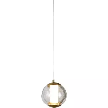 Подвесной светильник светодиодный Delight Collection OD2437 OD2437-1 gold/clear в форме шара DeLight Collection