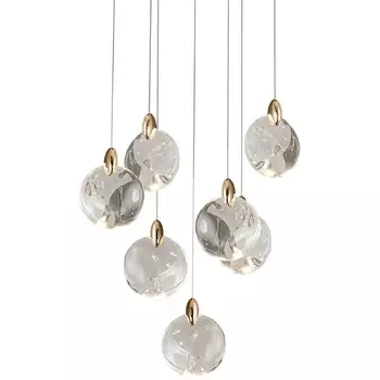 Подвесной светильник светодиодный Delight Collection OD2440 OD2440-7 gold/clear DeLight Collection