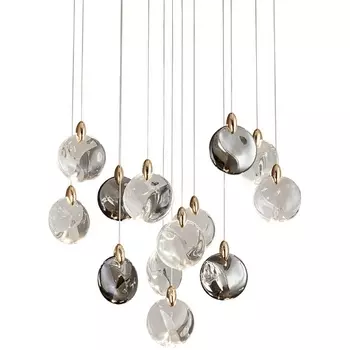 Подвесной светильник светодиодный Delight Collection OD2440 OD2440-13 gold/clear+amber+grey DeLight Collection