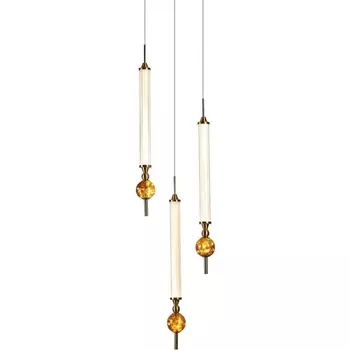 Подвесной светильник светодиодный Delight Collection OD2503 OD2503-3 gold в форме шара DeLight Collection