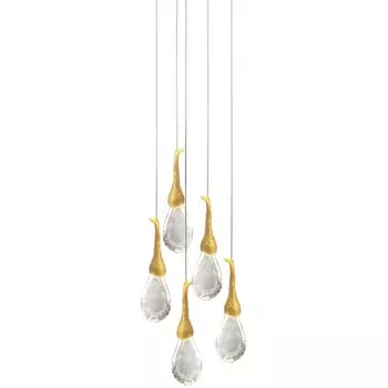 Подвесной светильник светодиодный Delight Collection Seed OMG07287-5 gold DeLight Collection