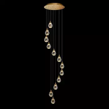 Подвесной светильник светодиодный Delight Collection Stilla MD24001004-12A gold/clear DeLight Collection