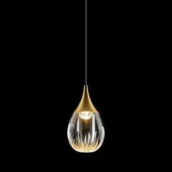 Подвесной светильник светодиодный Delight Collection Stilla MD24001004-1A gold/clear DeLight Collection