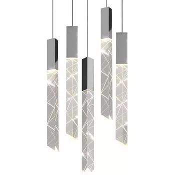 Подвесной светильник светодиодный Delight Collection Trinity OM8201013-5 chrome DeLight Collection