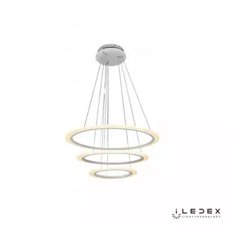 Подвесной светильник светодиодный диммируемый с пультом 6885/4+6+8 WH iLedex Gravity