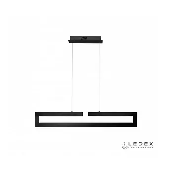 Подвесной светильник светодиодный диммируемый с пультом Stalker 9082-900*90-D BK (iLedex)