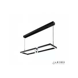 Подвесной светильник светодиодный диммируемый с пультом Stellar 8302-750x200-D-T BK (iLedex)