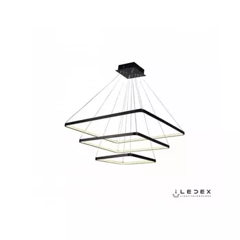 Подвесной светильник светодиодный диммируемый с пультом Venus LZ-211F BK (iLedex)
