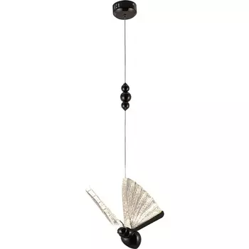 Подвесной светильник светодиодный для детской с бабочками Баттерфляй Kink Light 08444-1B,19 черный