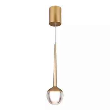 Подвесной светильник светодиодный Elektrostandard DLS028 6W 4200K золото в форме шара