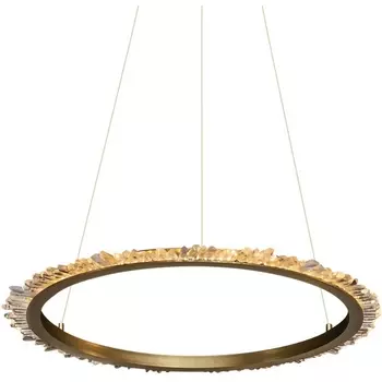 Подвесной светильник светодиодный хрустальный Delight Collection Quartz Halo MD20020154-1B satin gold DeLight Collection