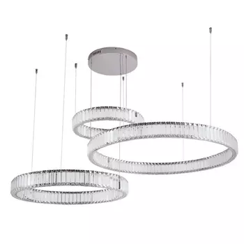 Подвесной светильник светодиодный хрустальный 1135/02 SP-90 Divinare Renata кольцо