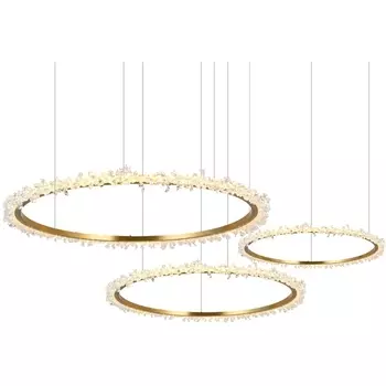 Подвесной светильник светодиодный Kink Light ЛаураЛюкс 08454-40+60+80P,36 кольцо