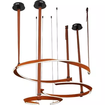 Подвесной светильник светодиодный Маджена 07656-3A,04 коричневый Led 55W+35W+25W Kink Light