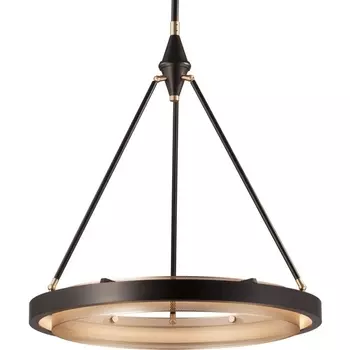 Подвесной светильник светодиодный на штанге Delight Collection MD8790 MD8790-1A black/gold кольцо DeLight Collection