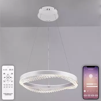 Подвесной светильник светодиодный Natali Kovaltseva Sad Queen INNOVATION STYLE 83126 PETEROLJA с пультом ДУ, 120W, белый, LED