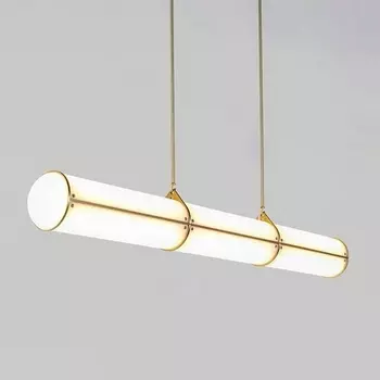 Подвесной линейный светильник LED (люстра) Roll And Hill Endless Straight L128 Brass ImperiumLoft 40,2736 (148206-22)