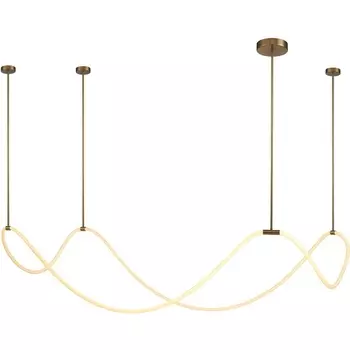 Подвесной светильник светодиодный с гибким неоном Delight Collection 10521 10521P brass/white DeLight Collection