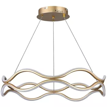 Подвесной светильник светодиодный с голосовым управлением пультом и со смартфона регулировкой цветовой температуры яркости ночным режимом таймером LAMPS 81286 Natali Kovaltseva LED