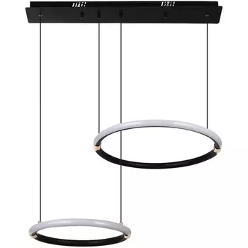 Подвесной светильник светодиодный с голосовым управлением пультом и управлением со смартфона регулировкой цветовой температуры и яркости ночным режимом и таймером LED LAMPS 81280 (Natali Kovaltseva)