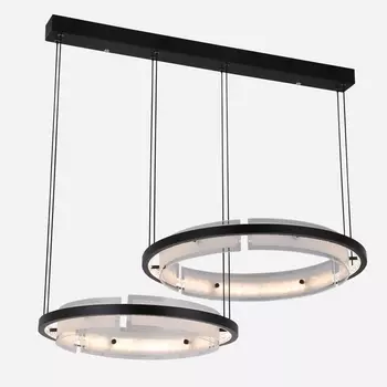 Подвесной светильник светодиодный с пультом iLedex Meridian C4716-78 MBK кольцо