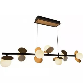 Подвесной светильник светодиодный с пультом iLedex Savage C4644-7 MBK+SGD шарики