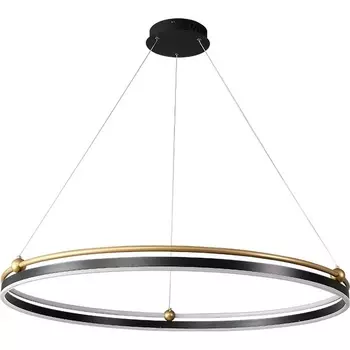 Подвесной светильник светодиодный с пультом Crystal Lux Fernando FERNANDO SP88W LED D1000 BLACK/GOLD