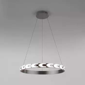 Подвесной светильник светодиодный с пультом, ночным режимом, регулировкой цветовой температуры и яркости 90164/1 Eurosvet Chain сатин-никель