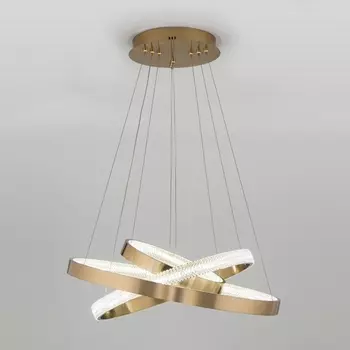 Подвесной светильник светодиодный с пультом, ночным режимом, регулировкой цветовой температуры и яркости Eurosvet Posh 90176/3 медный