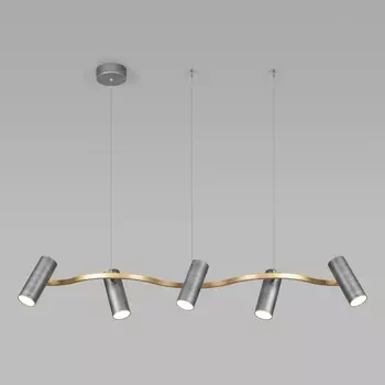 Подвесной светильник светодиодный 90103/5 Eurosvet Spacer серый / золото