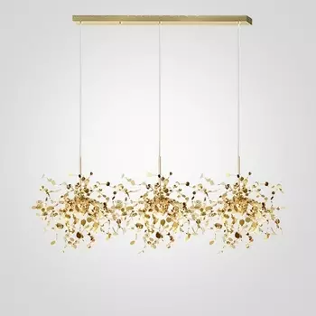 Подвесной светильник (люстра) Tezani Argent Suspension Linear Gold 3 L110 ImperiumLoft 40.2060-3 (177957-22)