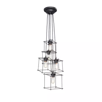 Подвесной светильник Vitaluce V4781-1/5S форма куба