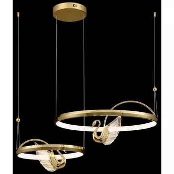 Подвесной светодиодный светильник птички с пультом Wertmark Letizia WE466.04.303