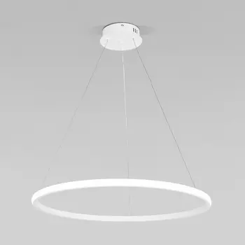 Подвесной светодиодный светильник с ПДУ 90264/1 белый Eurosvet Collars кольцо