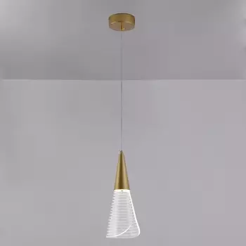 Подвесной светодиодный светильник Natali Kovaltseva Triangle LED LAMPS 81117/1C 7W, золотой, LED