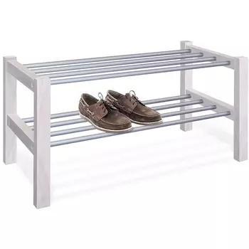 Полка для обуви SHT-SR9 беленый/алюм.металлик Sheffilton Альберо 532115101